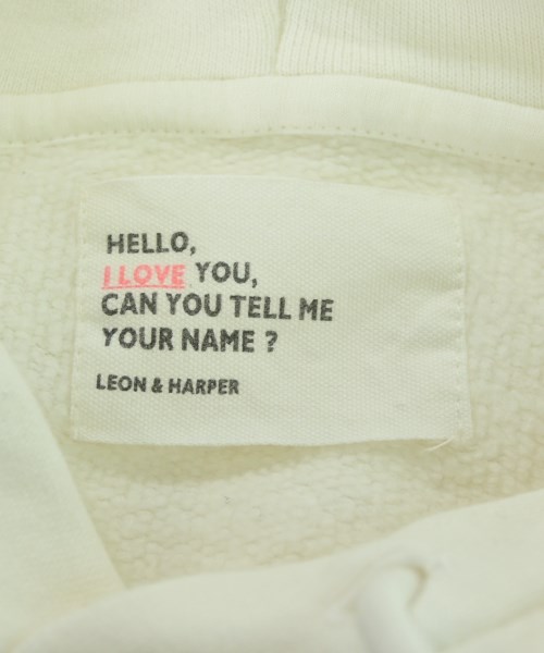 LEON&HARPER（レオンアンドハーパー）パーカー 白 サイズ:F レディース/2200623131046