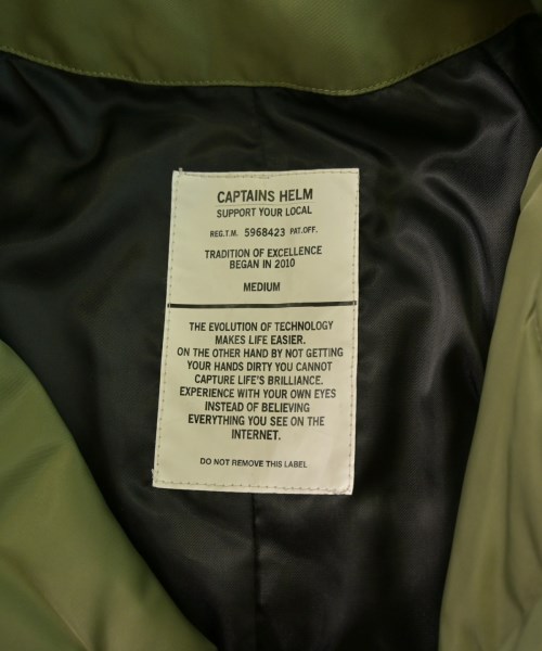 CAPTAINS HELM（キャプテンズヘルム）ダウンジャケット/ダウンベスト カーキ サイズ:M メンズ/2200657908126