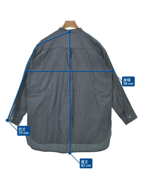 Nouvelles du paradis（ヌーヴェルドゥパラディ）カジュアルシャツ 紺 サイズ:38(M位) レディース/2200643830097