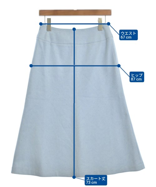 LAPINE BLANCHE（ラピーヌブランシュ）ロング・マキシ丈スカート 青 サイズ:38(M位) レディース/2200650505124