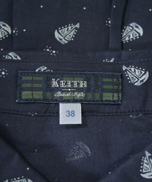 KEITH（キース）カジュアルシャツ 紺 サイズ:38(M位) レディース/2200641632198