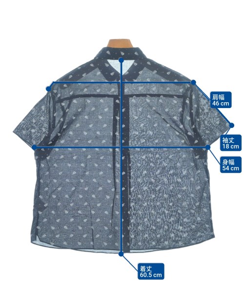 KEITH（キース）カジュアルシャツ 紺 サイズ:38(M位) レディース/2200641632198