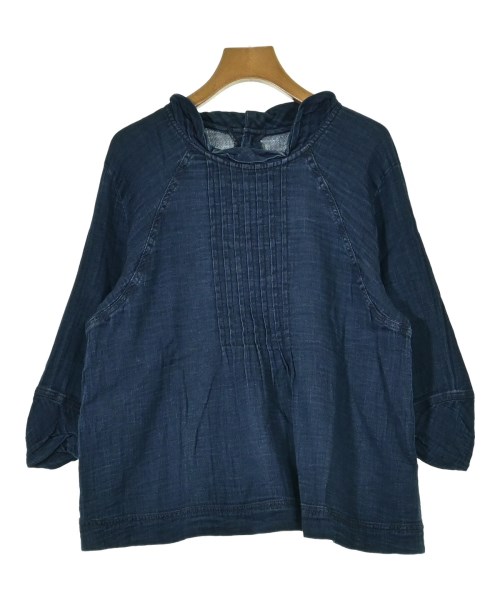 GIANNI LO GIUDICE(ジャンニロジュディチェ)ブラウス 紺 サイズ:40(M位)/2200666179333