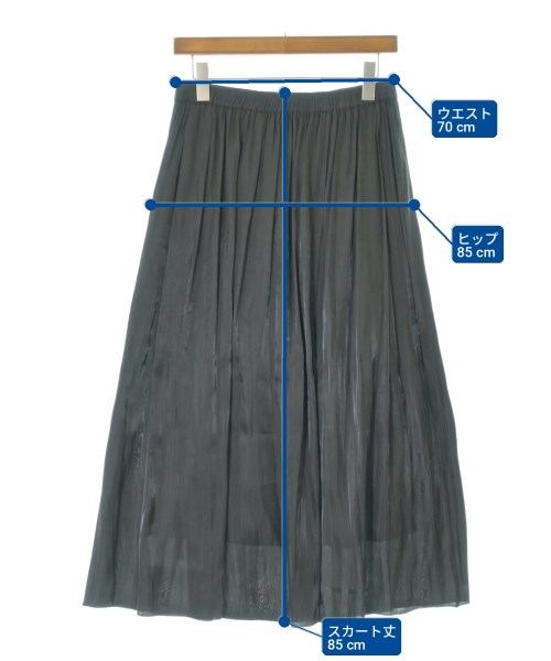 GEORGES RECH（ジョルジュレッシュ）ロング・マキシ丈スカート グレー サイズ:38(M位) レディース/2200710564078