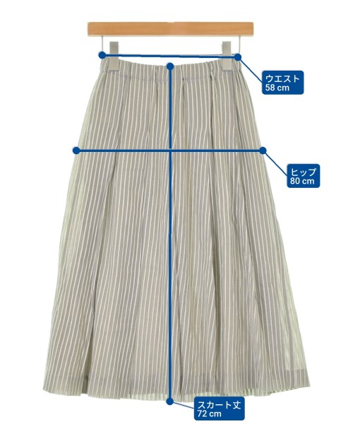 GIANNI LO GIUDICE（ジャンニロジュディチェ）ロング・マキシ丈スカート グレー サイズ:36(S位) レディース/2200667029064