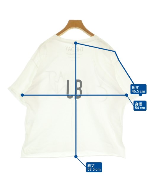 THE DAY ON THE BEACH（ザ・デイ・オン・ザ・ビーチ）Tシャツ・カットソー 白 サイズ:L レディース/2200632702138