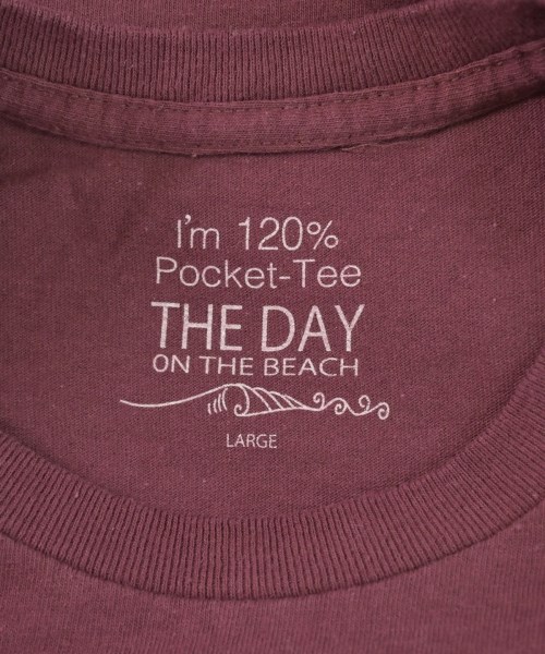 THE DAY ON THE BEACH（ザ・デイ・オン・ザ・ビーチ）Tシャツ・カットソー 赤 サイズ:L メンズ/2200722038079