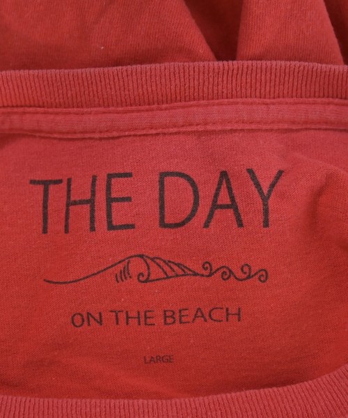 THE DAY ON THE BEACH（ザ・デイ・オン・ザ・ビーチ）Tシャツ・カットソー 赤 サイズ:L メンズ/2200683945034