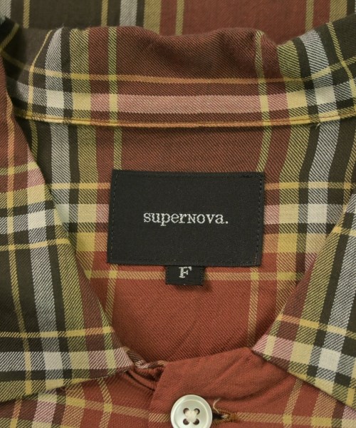 supernova（スーパーノヴァ）カジュアルシャツ 茶 サイズ:F メンズ/2200636147058