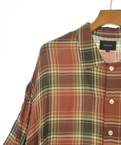 supernova（スーパーノヴァ）カジュアルシャツ 茶 サイズ:F メンズ/2200636147058