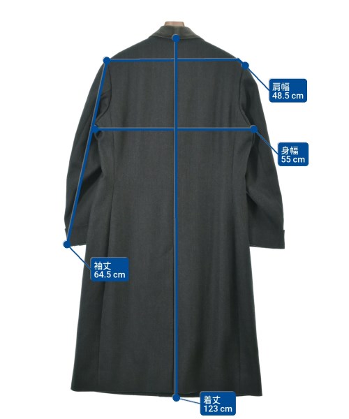 batak house cut（バタクハウスカット）チェスターコート グレー サイズ:-(XL位) メンズ/2200649584017