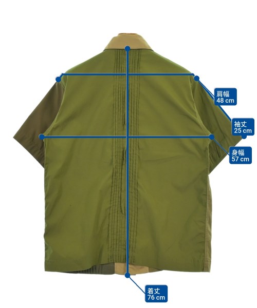 FUNSET OF ART（ファンセットオブアート）カジュアルシャツ カーキ サイズ:M メンズ/2200666541314