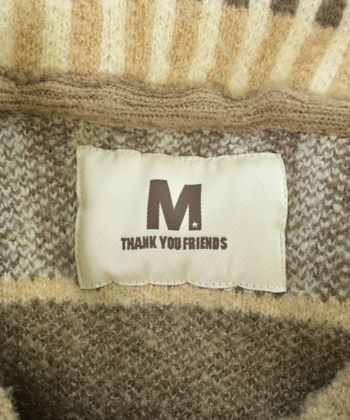 M THANK YOU FRIENDS（エム　サンキュー　フレンズ）ニット・セーター 茶 サイズ:M メンズ/2200691703060