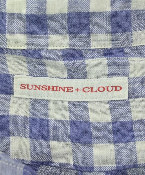 SUNSHINE+CLOUD（サンシャインプラスクラウド）カジュアルシャツ 青 サイズ:1(S位) レディース/2200694175017