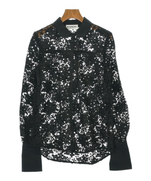 ESSENTIEL Antwerp(エッセンシャルアントワープ)ブラウス 黒 サイズ:34(XS位)/2200677677057