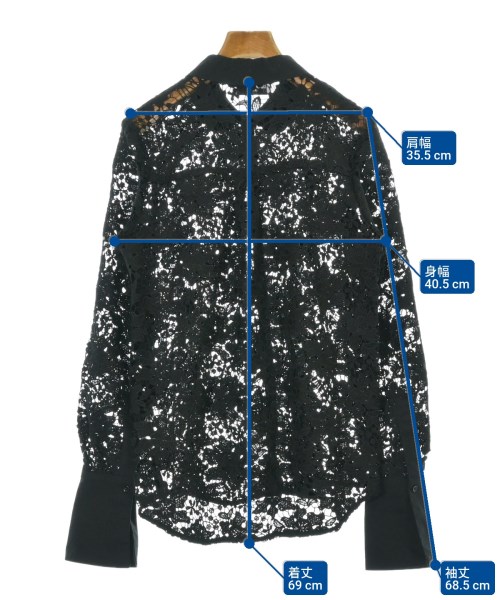 ESSENTIEL Antwerp（エッセンシャルアントワープ）ブラウス 黒 サイズ:34(XS位) レディース/2200677677057