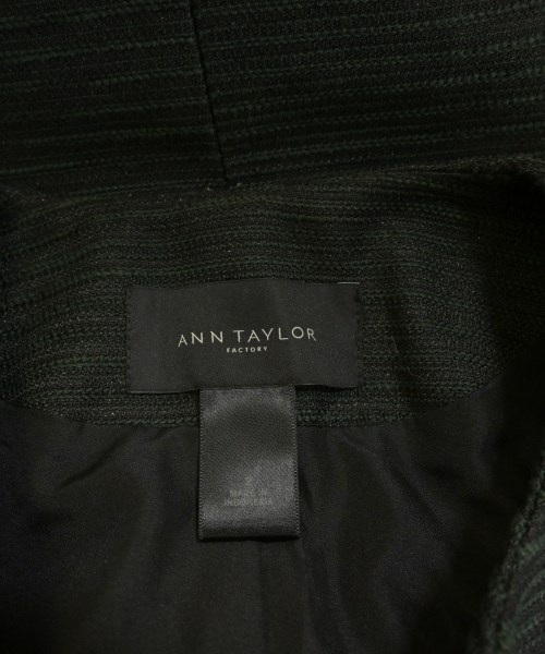 ANN TAYLOR（アンテイラー）ノーカラージャケット 緑 サイズ:2(M位) レディース/2200710325013