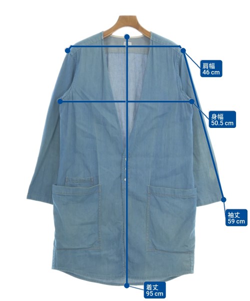 hatra（ハトラ）カジュアルシャツ 青 サイズ:M メンズ/2200644240024