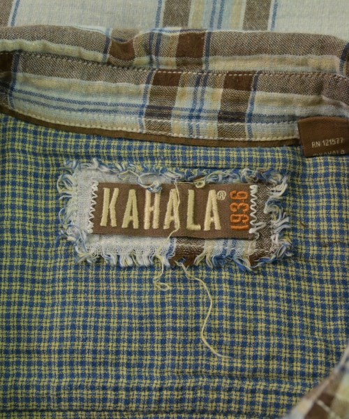 KAHALA（カハラ）カジュアルシャツ 青 サイズ:M メンズ/2200641295133