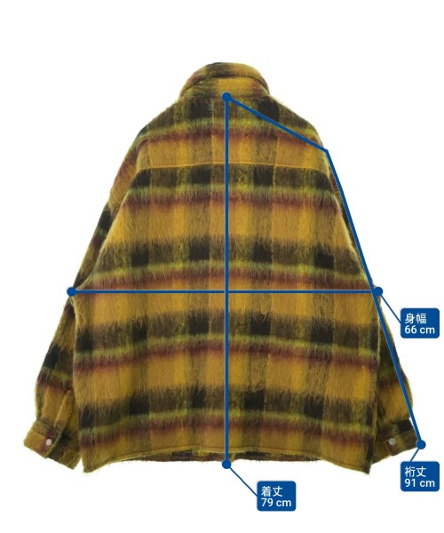 Danke schon.（ダンケシェーン）カジュアルシャツ 黄 サイズ:F メンズ/2200659155016