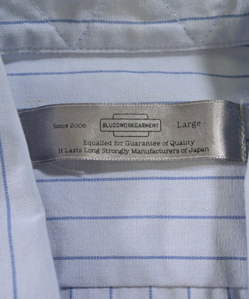 BLUCO WORK GARMENT（ブルコワークガーメント）カジュアルシャツ 青 サイズ:L メンズ/2200717547043