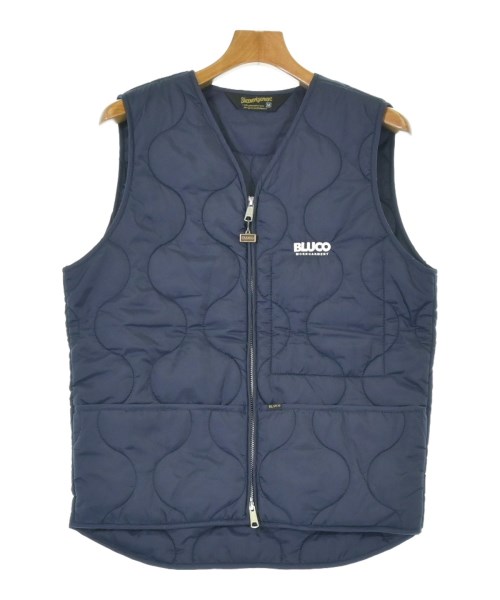 BLUCO WORK GARMENT(ブルコワークガーメント)ダウンジャケット/ダウンベスト 紺 サイズ:M/2200700016129
