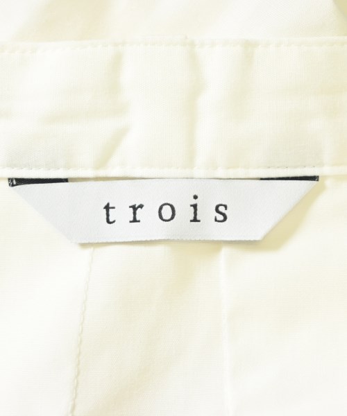 trois（トロア）ブラウス 白 サイズ:F レディース/2200703733122