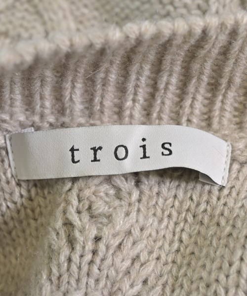trois（トロア）カーディガン グレー サイズ:F レディース/2200703965202