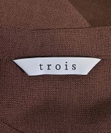 trois（トロア）シャツワンピース 茶 サイズ:F レディース/2200685647011