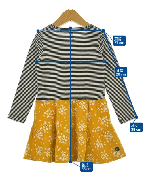 tea（ティー）ワンピース（その他） 白 サイズ:100(3T-4T) キッズ/2200648990055