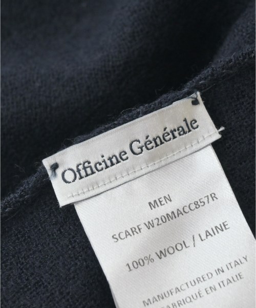 OFFICINE GENERALE（オフィシンジェネラール）ストール 紺 サイズ:- メンズ/2200663182121
