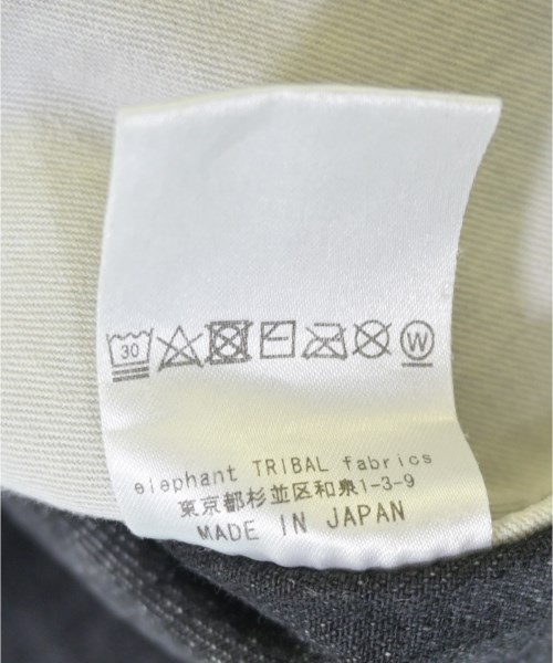 elephant TRIBAL fabrics（エレファント・トライバル・ファブリックス）デニムジャケット 黒 サイズ:F メンズ/2200709364023