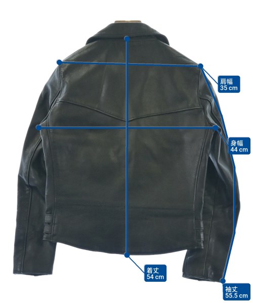 ADDICT CLOTHES（アディクトクローズ）ライダース 黒 サイズ:36(S位) レディース/2200654414019