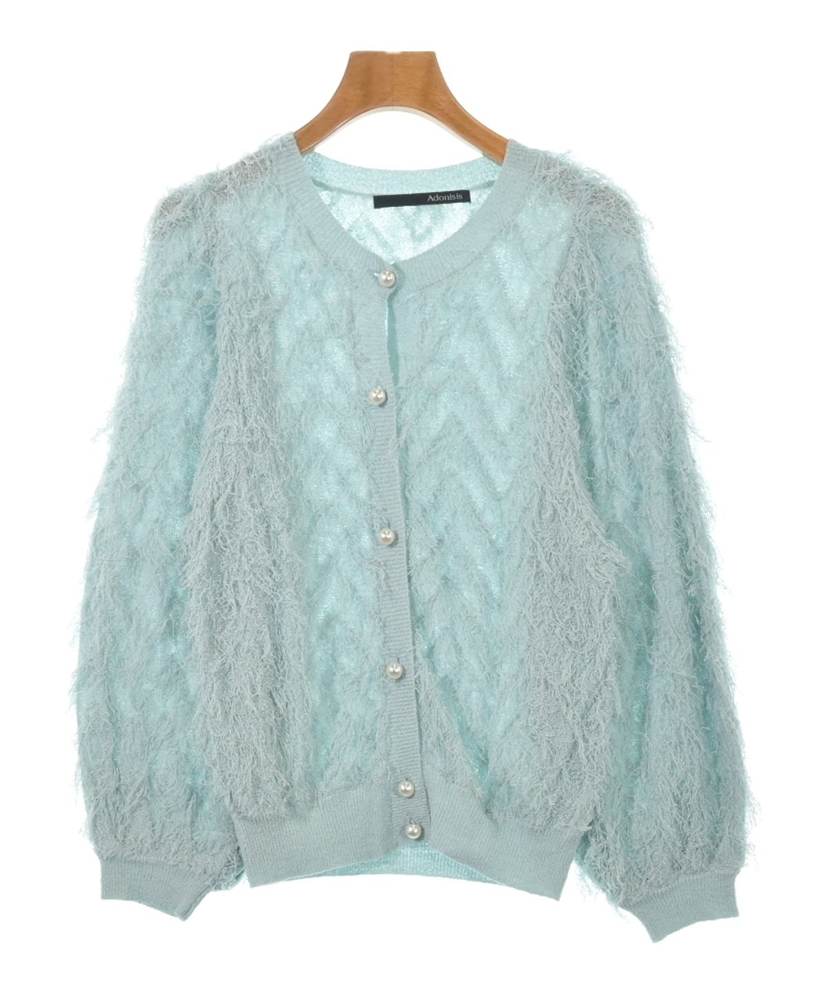 新品未使用Adonisisカーディガン Adonisis（アドニシス）カーディガン 青 サイズ:F レディース