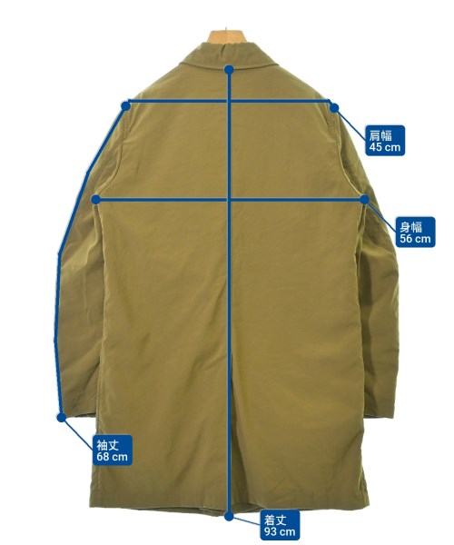 M.I.D.A.（ミダ）ステンカラーコート カーキ サイズ:50(XL位) メンズ/2200614240054
