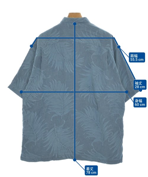 Tommy Bahama（トミーバハマ）カジュアルシャツ 青 サイズ:XL メンズ/2200606230131