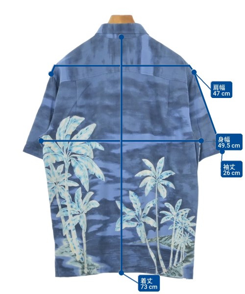 Tommy Bahama（トミーバハマ）カジュアルシャツ 紺 サイズ:L メンズ/2200709993087