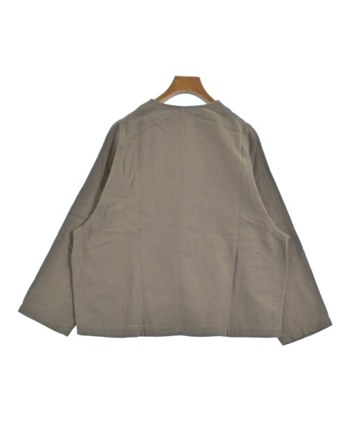 grin（グリン）ノーカラージャケット ベージュ サイズ:2(M位) レディース/2200634129056
