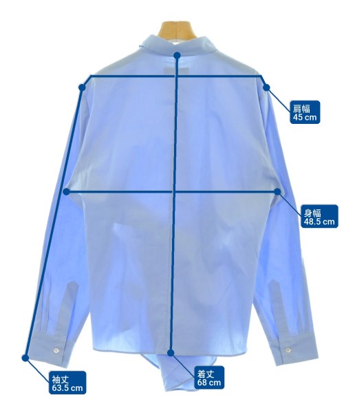 LUTZ　HUELLE（ルッツヒュエル）カジュアルシャツ 青 サイズ:38(S位) レディース/2200676512045