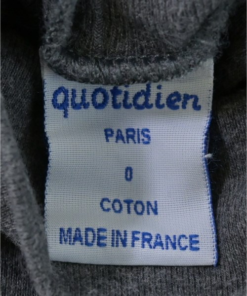 quotidien（コティディアン）Tシャツ・カットソー グレー サイズ:0(XS位) レディース/2200717899098