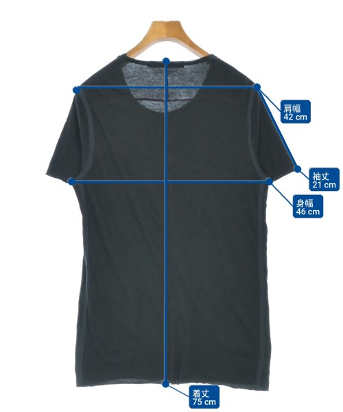 gene par YUKIO MISHIBA（ジェネパーユキオミシバ）Tシャツ・カットソー 黒 サイズ:48(L位) メンズ/2200722299029