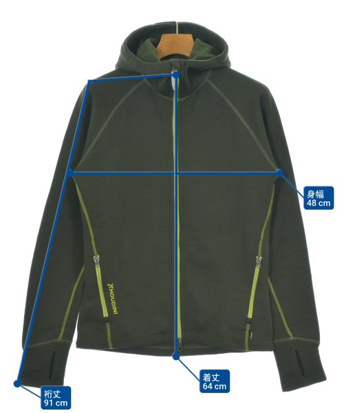 HOUDINI（フーディニ）パーカー カーキ サイズ:XS メンズ/2200673337108