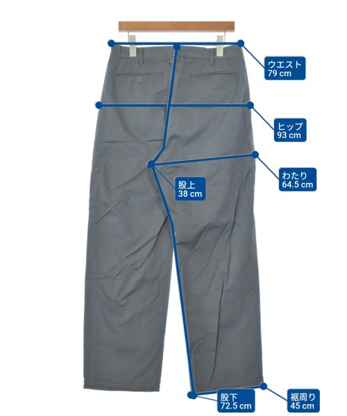 UNDER THE SUN WEAR（アンダーザサンウェア）チノパン グレー サイズ:L メンズ/2200655188063