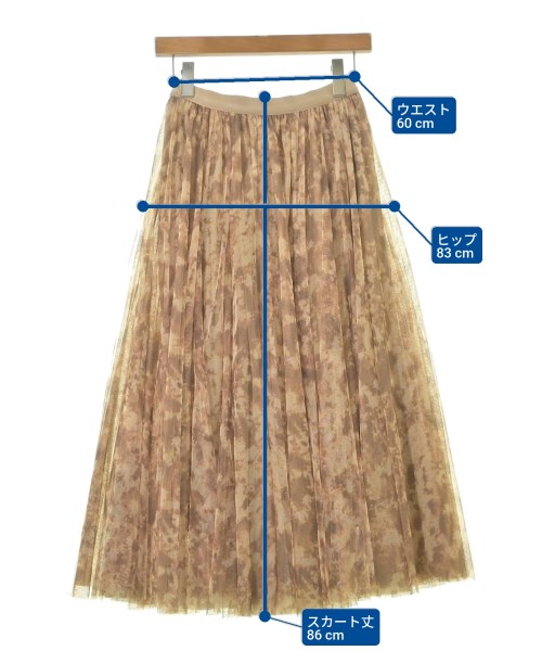 Rosiee（ロージー）ロング・マキシ丈スカート ベージュ サイズ:F レディース/2200641232022