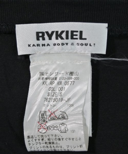 RYKIEL KARMA BODY&SOUL!（リキエル　カルマ　ボディアンドソウル）Tシャツ・カットソー 黒 サイズ:S レディース/2200702519390