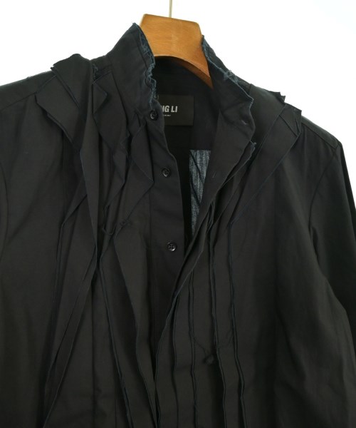 YANG LI（ヤンリー）カジュアルシャツ 黒 サイズ:44(S位) メンズ/2200640311322