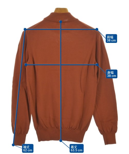 Alessandro Luppi（アレッサンドロルッピ）ニット・セーター オレンジ サイズ:46(M位) メンズ/2200615006048