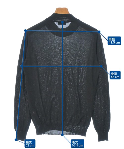 Alessandro Luppi（アレッサンドロルッピ）ニット・セーター 黒 サイズ:44(S位) メンズ/2200671276027