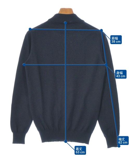 Alessandro Luppi（アレッサンドロルッピ）ニット・セーター 紺 サイズ:44(S位) メンズ/2200671276058