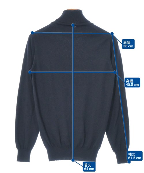 Alessandro Luppi（アレッサンドロルッピ）ニット・セーター 紺 サイズ:44(S位) メンズ/2200671276065